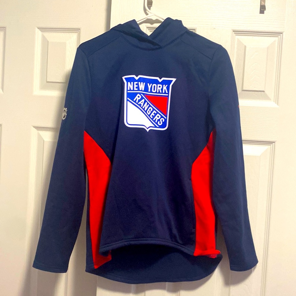 New York Rangers Women's Pullover Hoodie - Navy